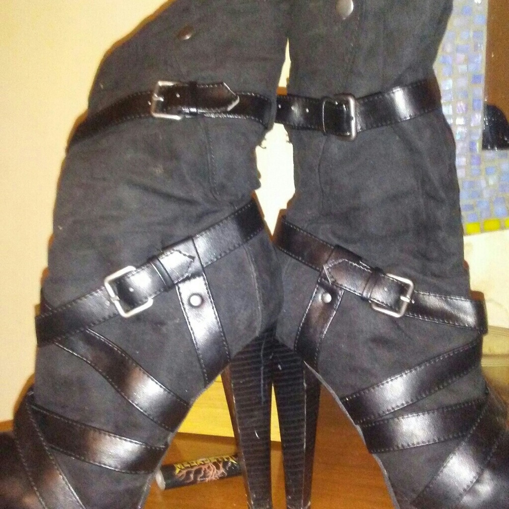 Black boots